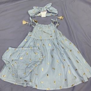 Tommy Bahama Striped Seahorse Dress